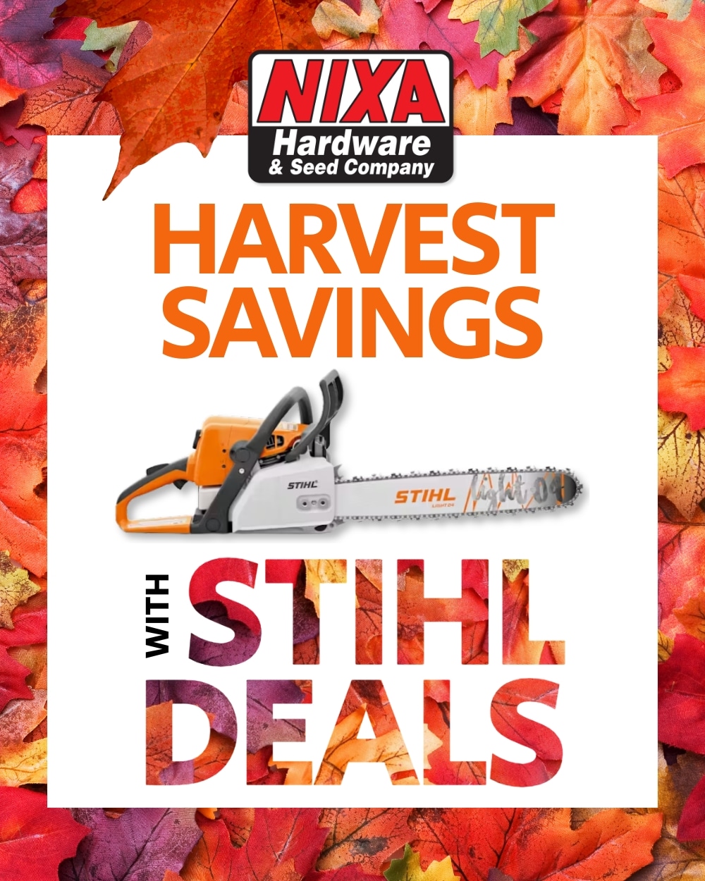 Fall 2025 STIHL Deals Graphics
