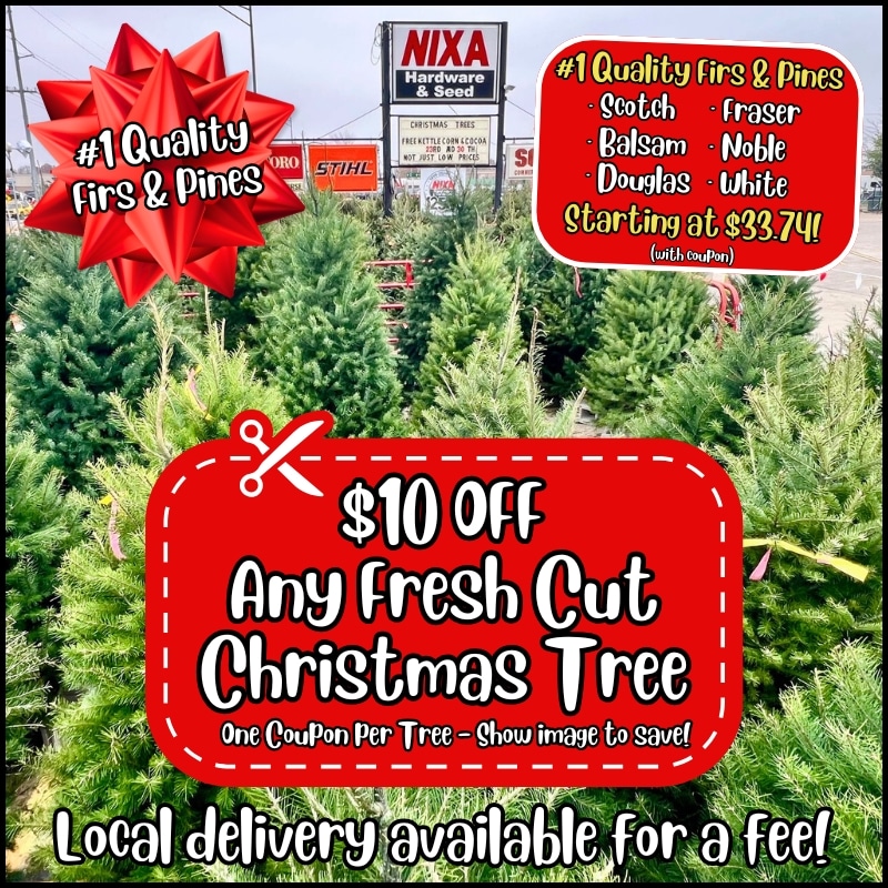 Fresh Cut Christmas Tree $10 Coupon Website Pop-Up Graphic (1)