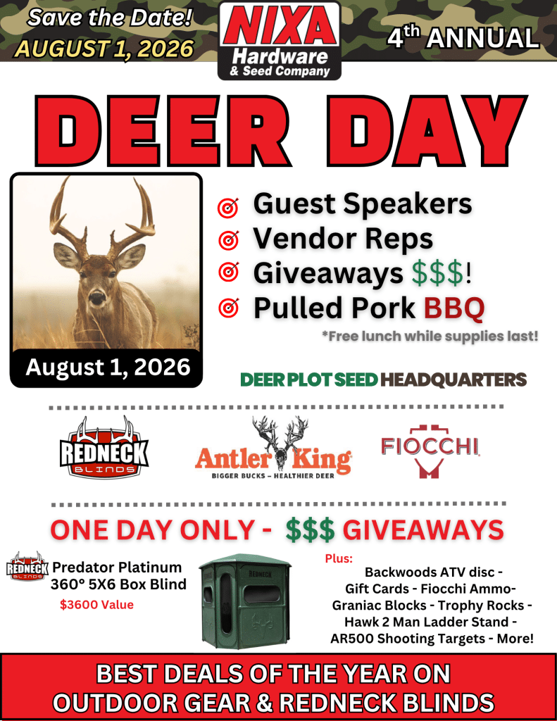 Deer Day Save The Date - August 1, 2026