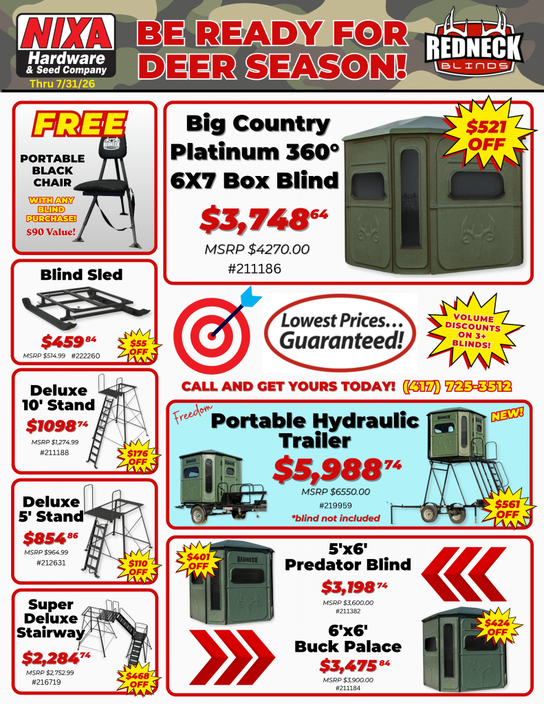 Redneck Blinds Sale Price July 2026