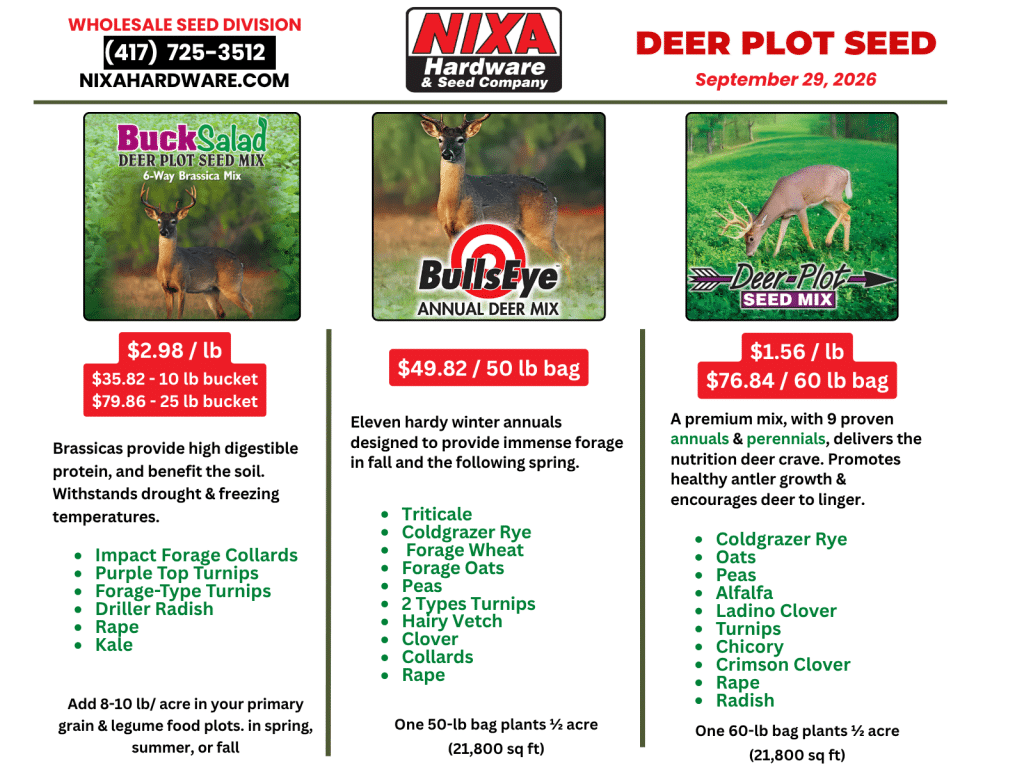 Deer Plot Seed Sept 2026 Half Page